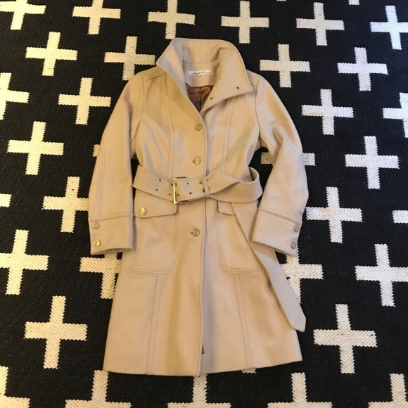 Kenneth Cole New York Jackets & Blazers - Kenneth Cole Camel Wool Coat